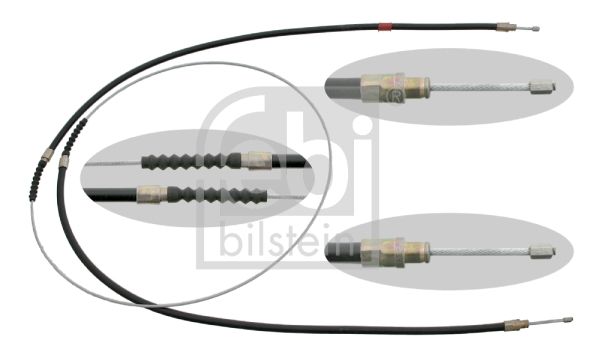 FEBI BILSTEIN Тросик, cтояночный тормоз 17903